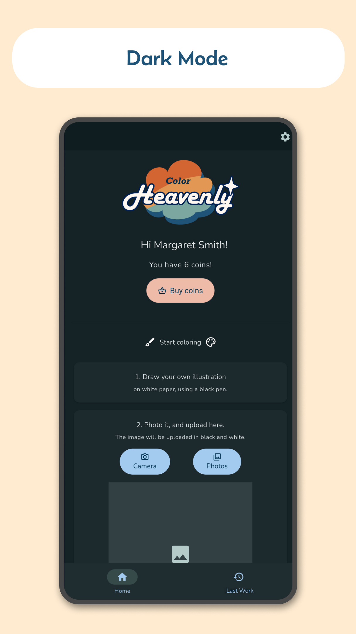 Dark mode screenshot