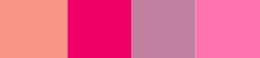 Color Palette Peach and Plum