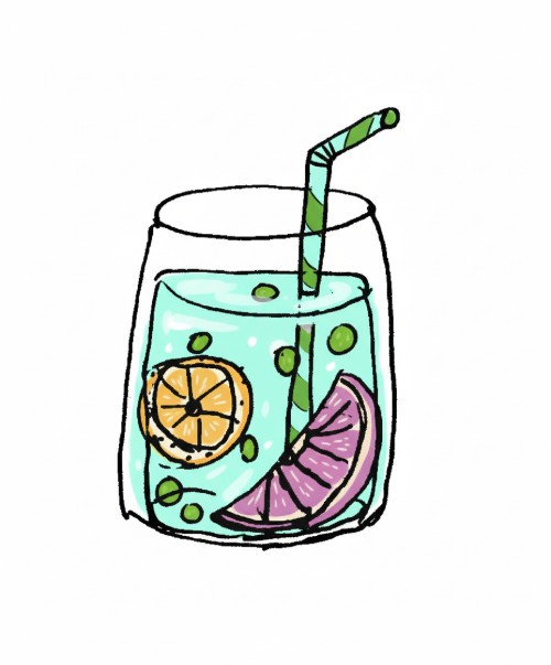 Colored image with Fresh Smoothie