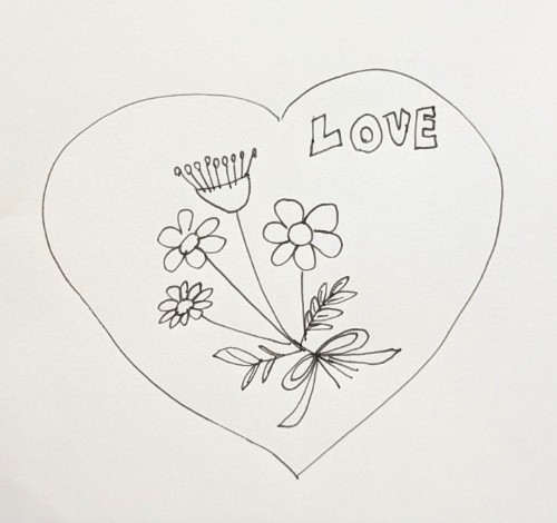 Sample image heart and love