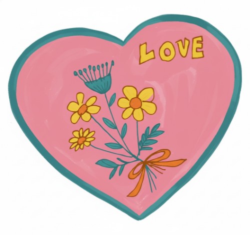 Colored image with Tropical Retro