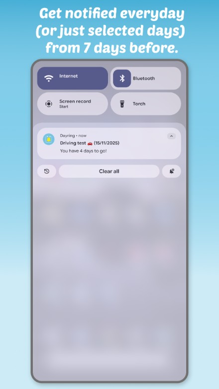 Notification screenshot